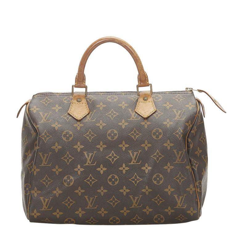 Pre Owned Louis Vuitton Monogram Canvas Speedy 30 Bag