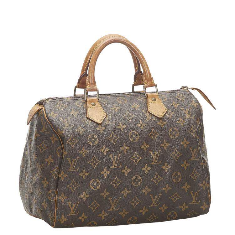 Pre Owned Louis Vuitton Monogram Canvas Speedy 30 Bag