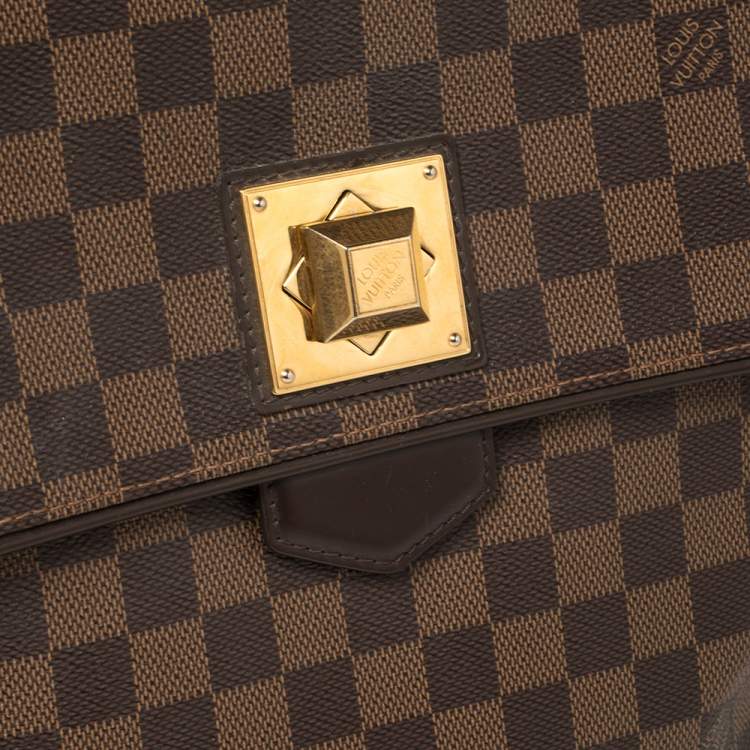 Pre Owned Louis Vuitton Damier Ebene Canvas Bergamo MM Bag