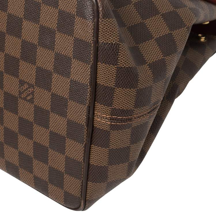 Pre Owned Louis Vuitton Damier Ebene Canvas Bergamo MM Bag