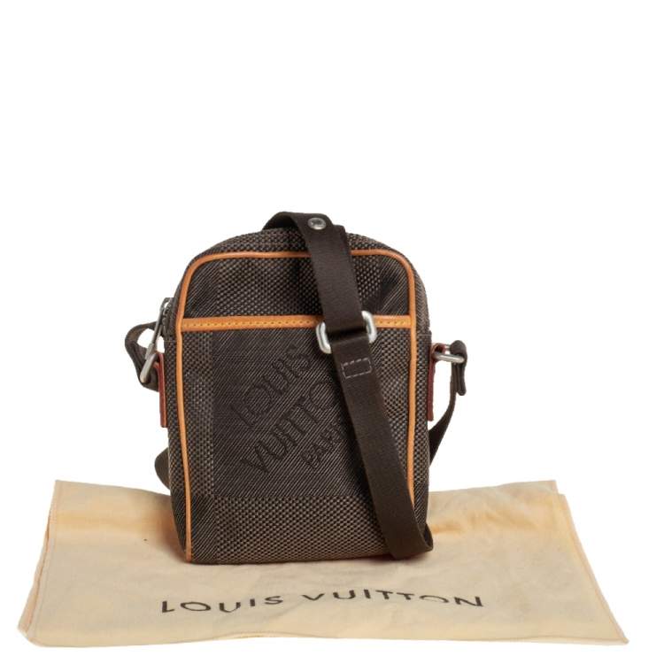 Pre Owned Louis Vuitton Terre Damier Geant Canvas Mini Citadin Messenger Bag