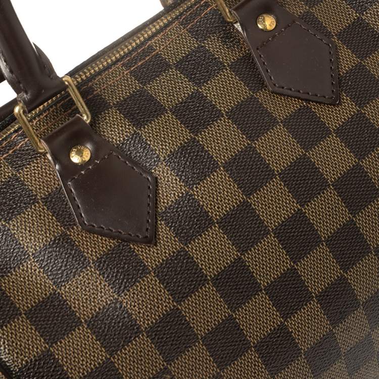 Pre Owned Louis Vuitton Damier Ebene Speedy 25 Bag