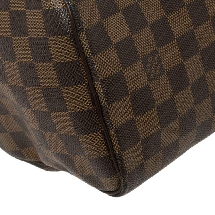 Pre Owned Louis Vuitton Damier Ebene Speedy 25 Bag