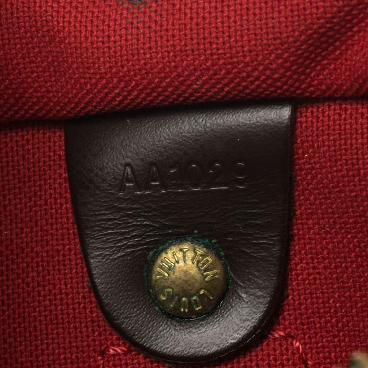 Pre Owned Louis Vuitton Damier Ebene Speedy 25 Bag