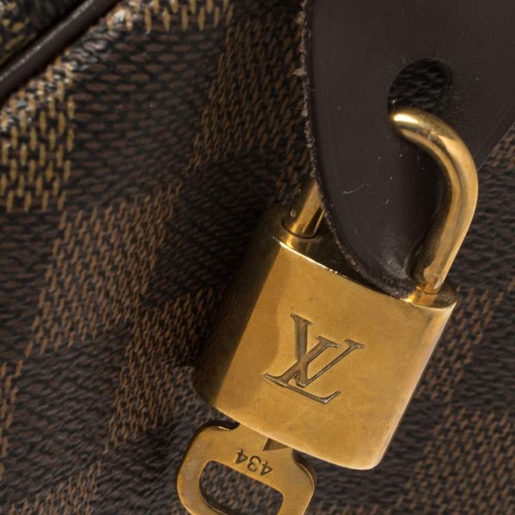 Pre Owned Louis Vuitton Damier Ebene Speedy 25 Bag