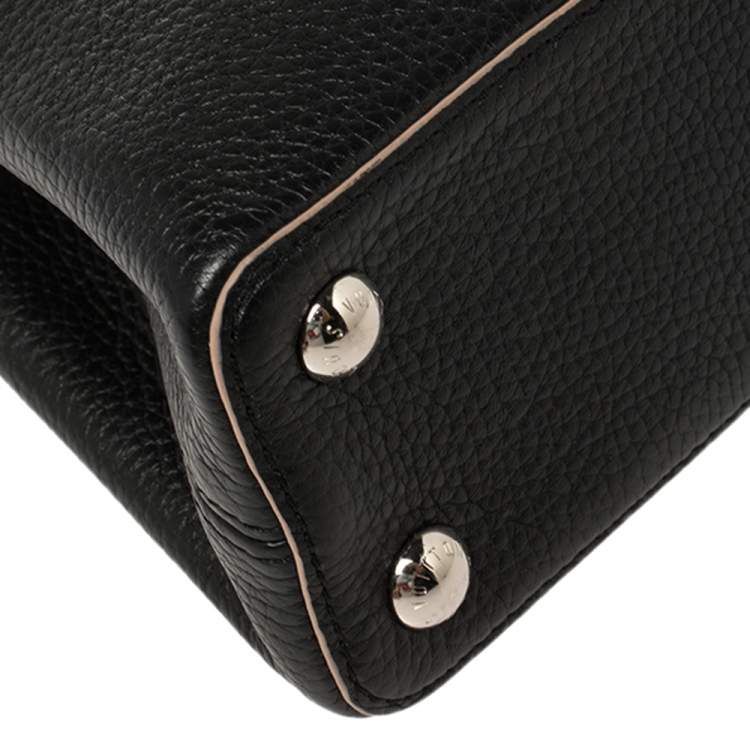 مملوكة مسبقًا Louis Vuitton Black Taurillon Leather Capucines BB Bag
