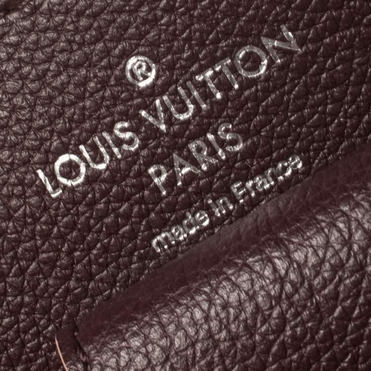 Pre Owned Louis Vuitton Prune Leather Lockme Bucket Bag