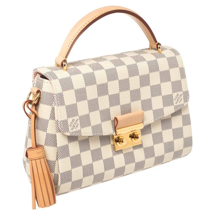 Pre Owned Louis Vuitton Damier Azur Canvas Croisette Bag