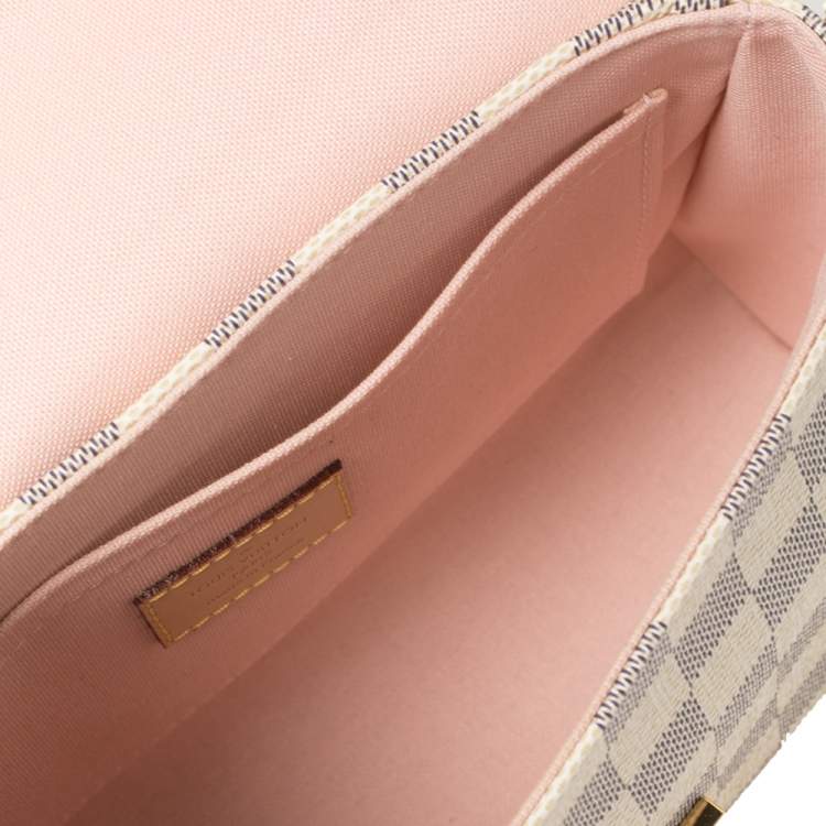 Pre Owned Louis Vuitton Damier Azur Canvas Croisette Bag