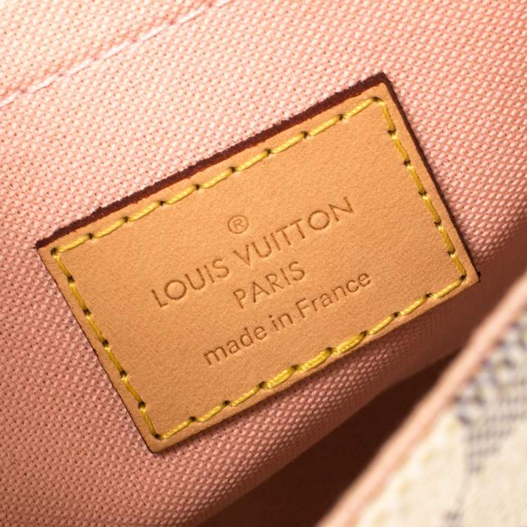 Pre Owned Louis Vuitton Damier Azur Canvas Croisette Bag