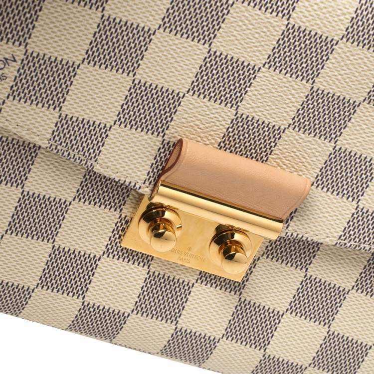 Pre Owned Louis Vuitton Damier Azur Canvas Croisette Bag