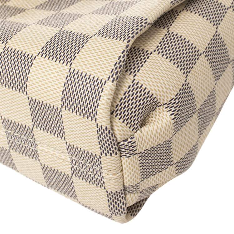 Pre Owned Louis Vuitton Damier Azur Canvas Croisette Bag
