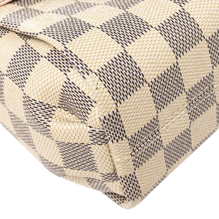 Pre Owned Louis Vuitton Damier Azur Canvas Croisette Bag