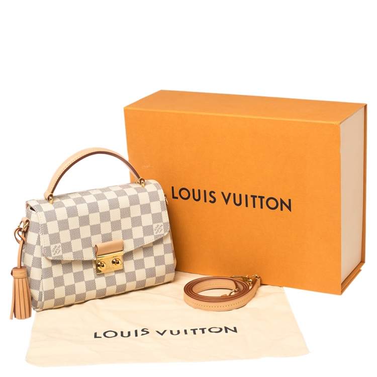 Pre Owned Louis Vuitton Damier Azur Canvas Croisette Bag