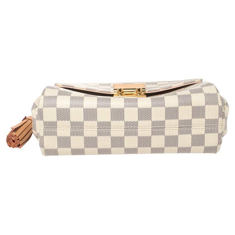 Pre Owned Louis Vuitton Damier Azur Canvas Croisette Bag