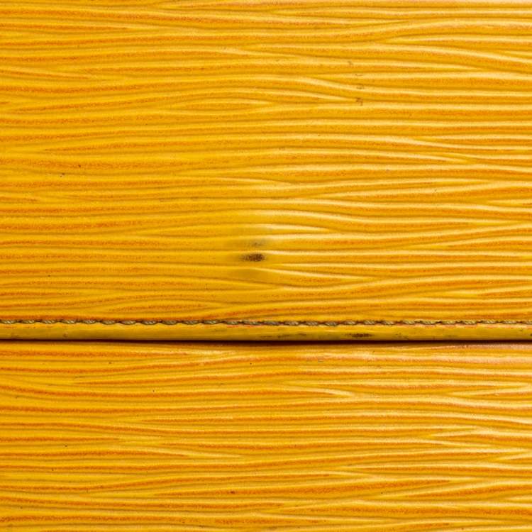 Pre Owned Louis Vuitton Tassil Yellow Epi Leather Sarah Wallet