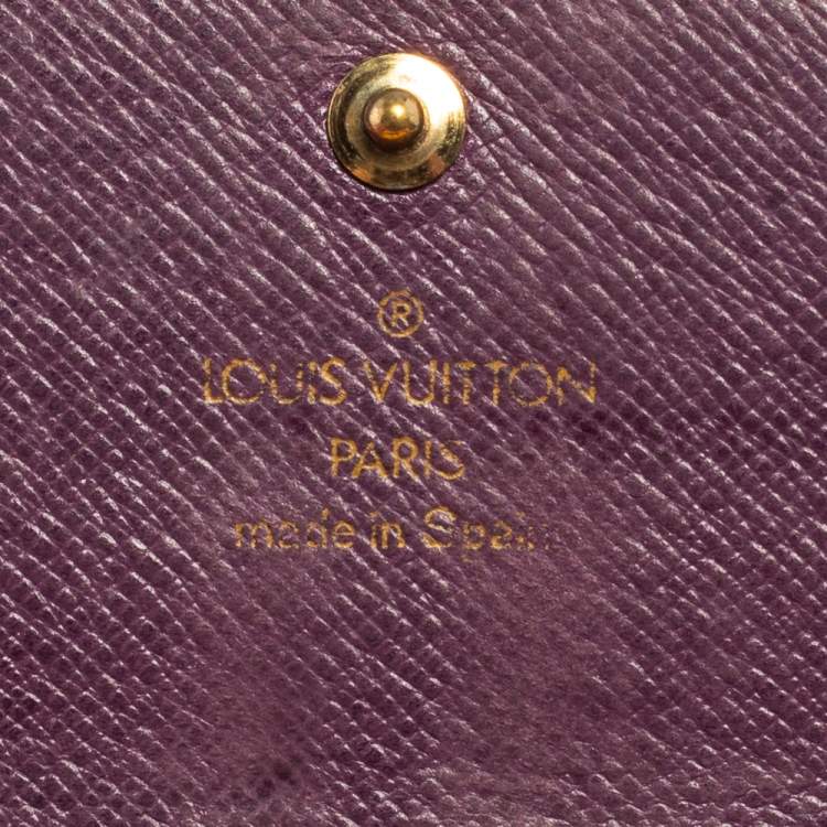 Pre Owned Louis Vuitton Tassil Yellow Epi Leather Sarah Wallet