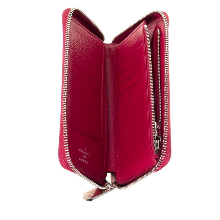Louis Vuitton Fuchsia Epi Leather Zippy Wallet
