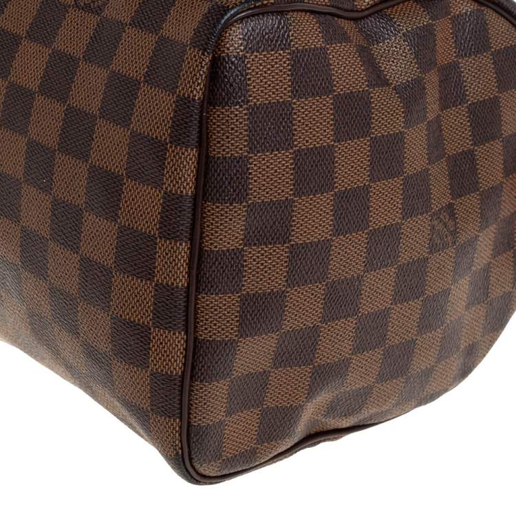 Pre Owned Louis Vuitton Damier Ebene Canvas Speedy 30 Bag