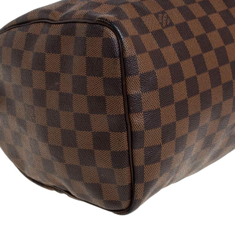 Pre Owned Louis Vuitton Damier Ebene Canvas Speedy 30 Bag