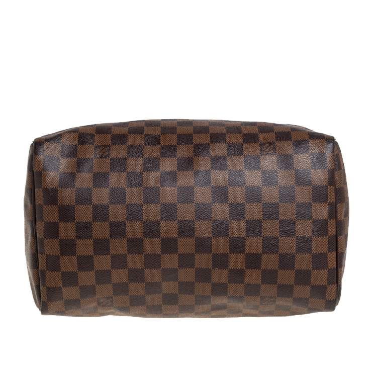 Pre Owned Louis Vuitton Damier Ebene Canvas Speedy 30 Bag