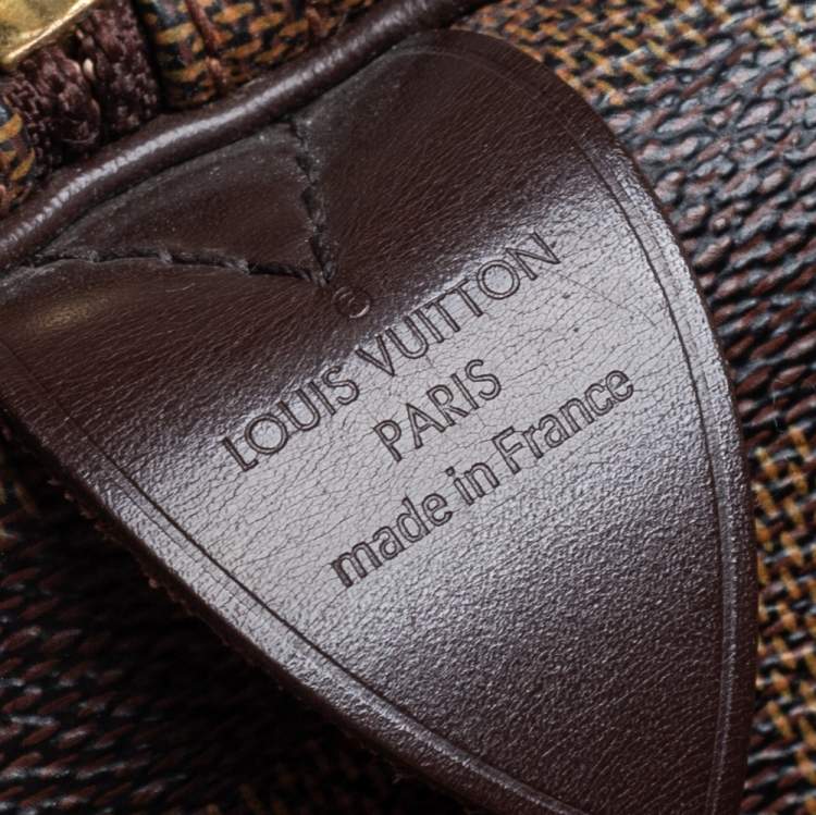 Pre Owned Louis Vuitton Damier Ebene Canvas Speedy 30 Bag