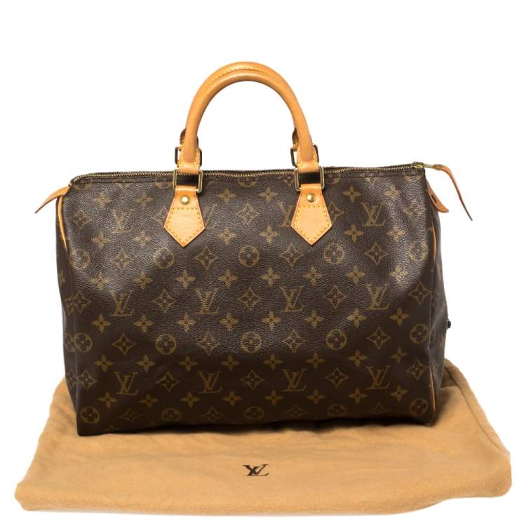 Pre Owned Louis Vuitton Monogram Canvas Speedy 35 Bag