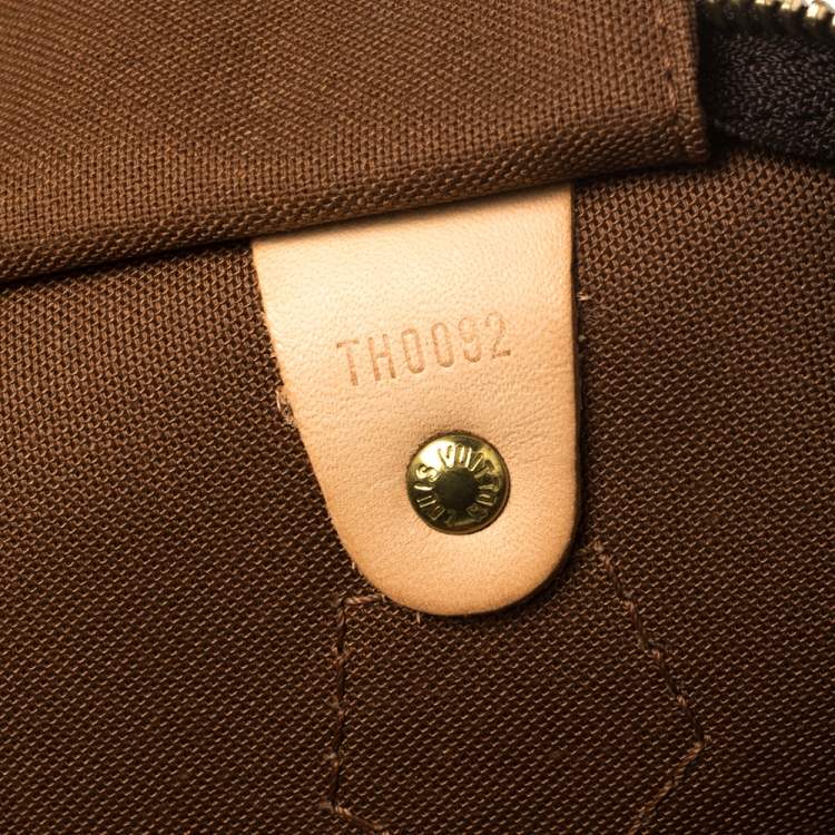 Pre Owned Louis Vuitton Monogram Canvas Speedy 35 Bag