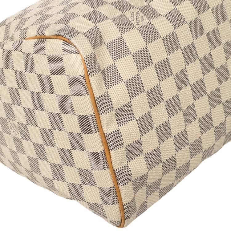 Pre Owned Louis Vuitton Damier Azur Canvas Speedy 30 Bag
