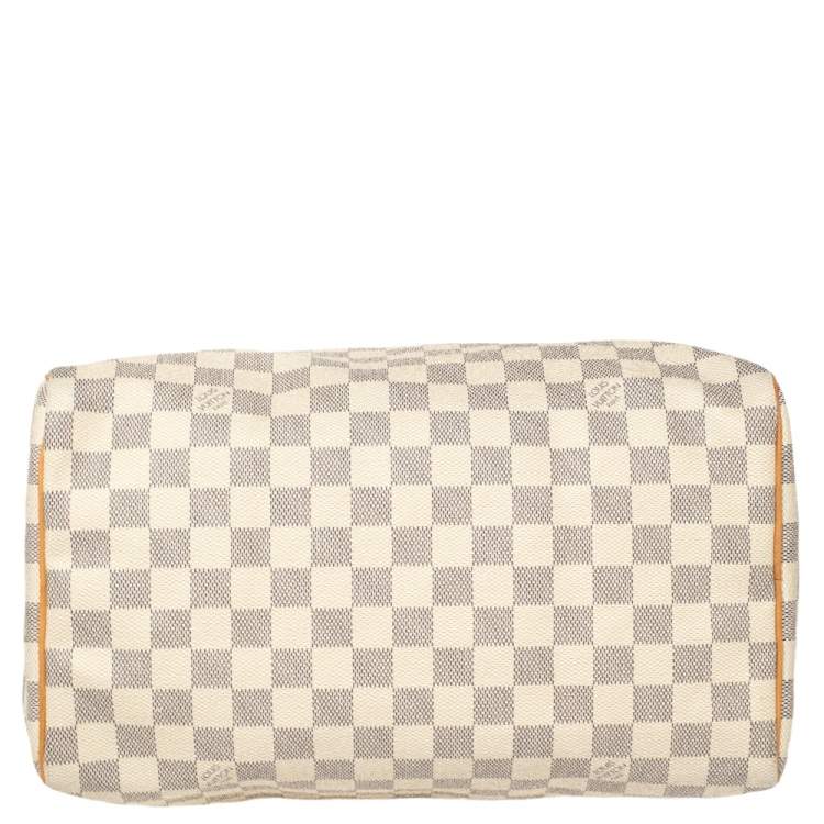 Pre Owned Louis Vuitton Damier Azur Canvas Speedy 30 Bag