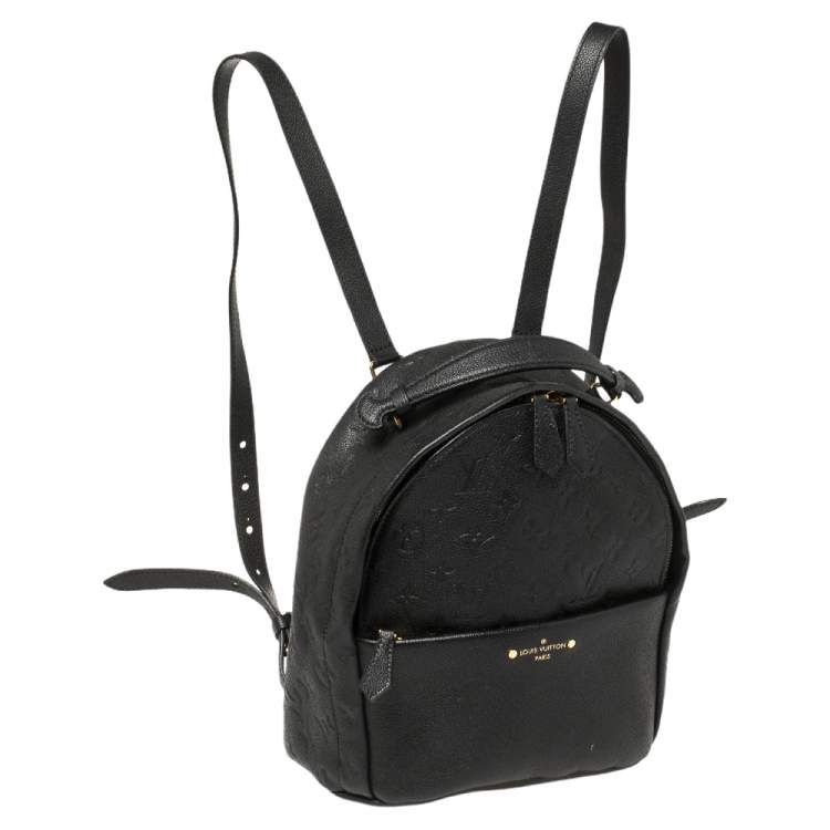 Pre Owned Louis Vuitton Black Empreinte Leather Sorbonne Backpack