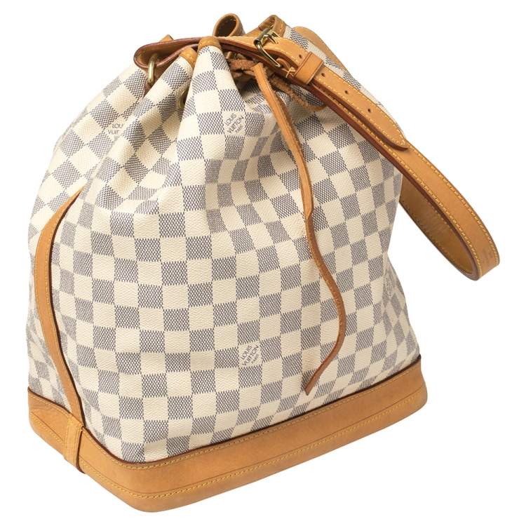 Pre Owned Louis Vuitton Damier Azur Canvas Noe Bag