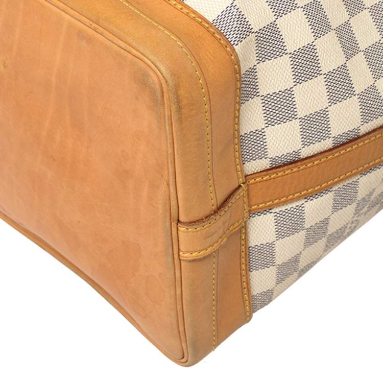 Pre Owned Louis Vuitton Damier Azur Canvas Noe Bag