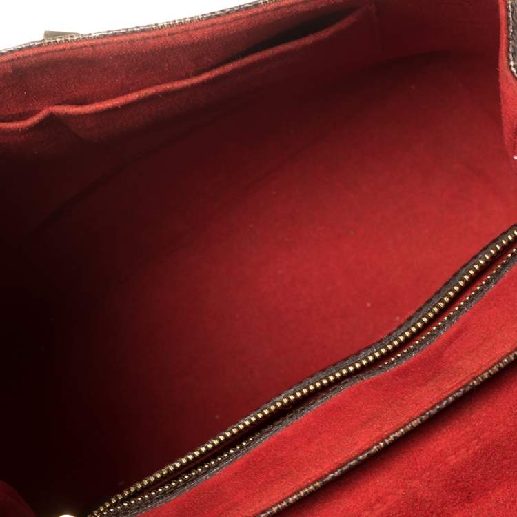 Pre Owned Louis Vuitton Damier Ebene Canvas Bergamo MM Bag
