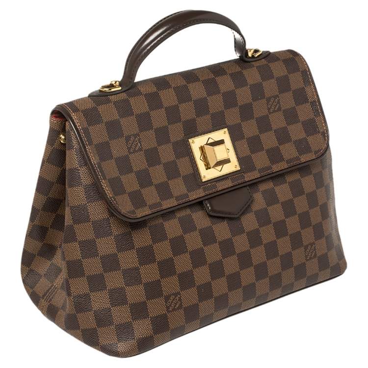 Pre Owned Louis Vuitton Damier Ebene Canvas Bergamo MM Bag
