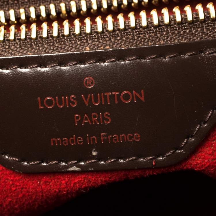 Pre Owned Louis Vuitton Damier Ebene Canvas Bergamo MM Bag