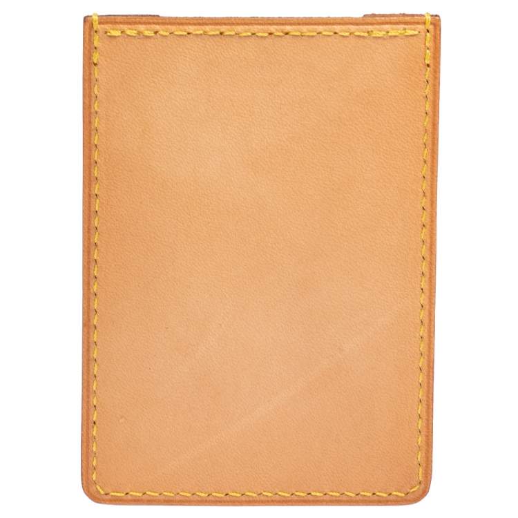 Pre Owned Louis Vuitton Tan Vachetta Leather Limited Edition Card Holder