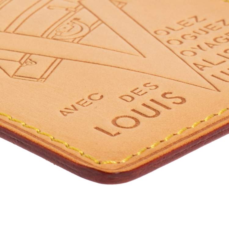 Pre Owned Louis Vuitton Tan Vachetta Leather Limited Edition Card Holder