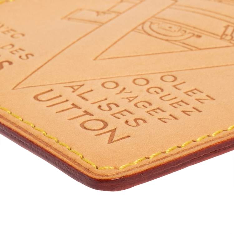 Pre Owned Louis Vuitton Tan Vachetta Leather Limited Edition Card Holder