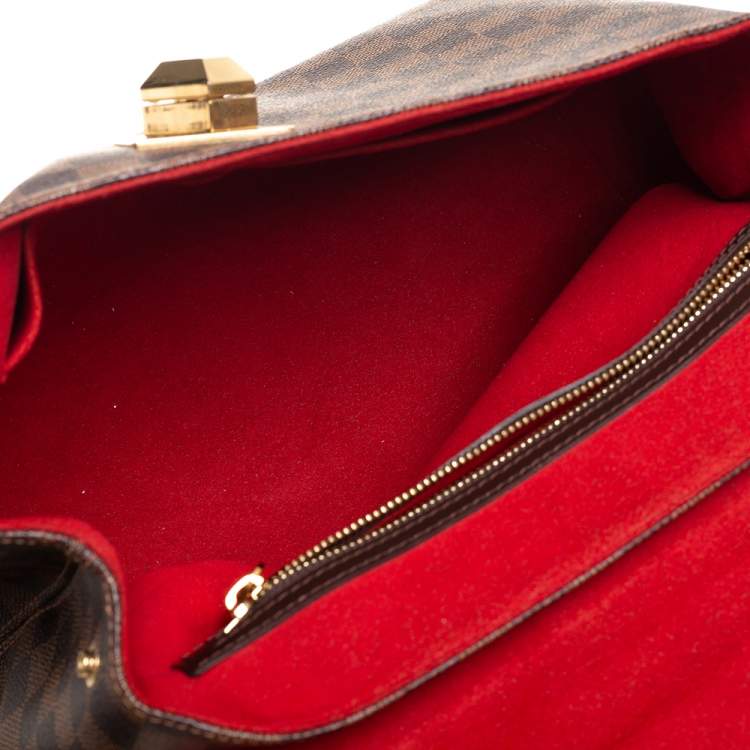 Pre Owned Louis Vuitton Damier Ebene Canvas Bergamo MM Bag