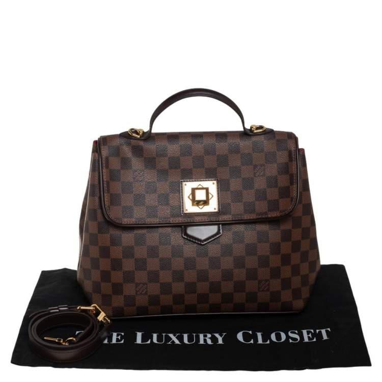 Pre Owned Louis Vuitton Damier Ebene Canvas Bergamo MM Bag