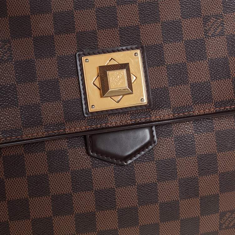 Pre Owned Louis Vuitton Damier Ebene Canvas Bergamo MM Bag