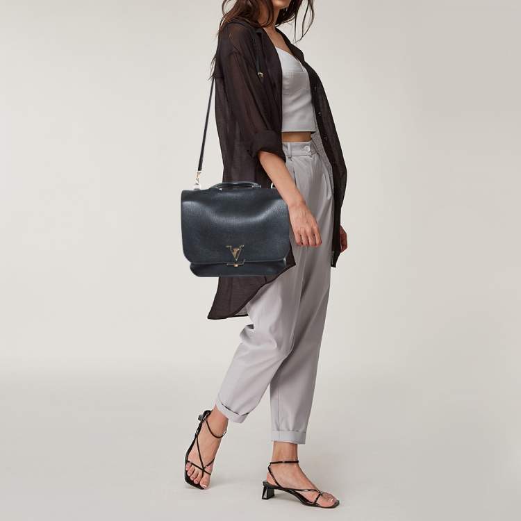 Louis Vuitton Noir Taurillon Volta Messenger Bag - Black Designer Bags