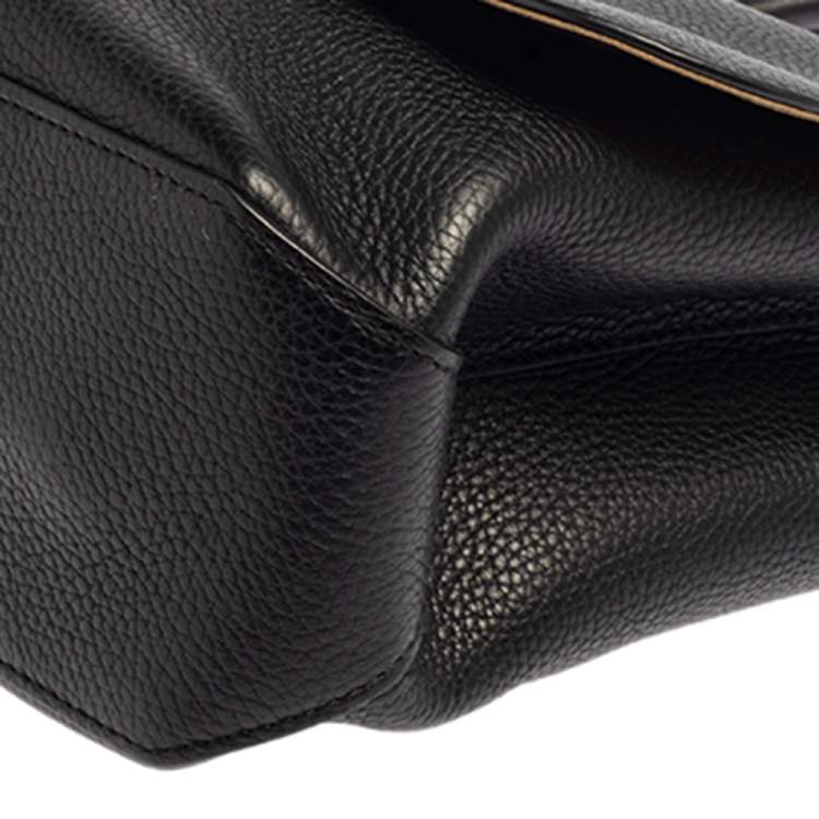 Pre Owned Louis Vuitton Black Taurillon Leather Volta Bag