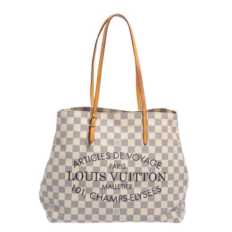 Louis Vuitton Damier Azur Canvas Articles De Voyage Cabas Adventure MM Bag  Louis Vuitton