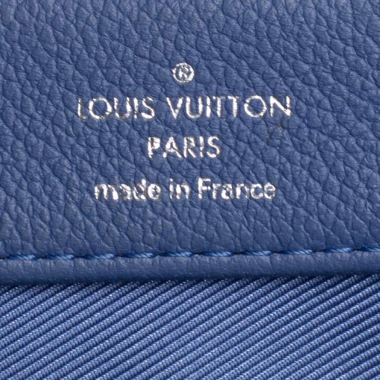 Pre Owned Louis Vuitton Blue Leather Lockme II BB Bag