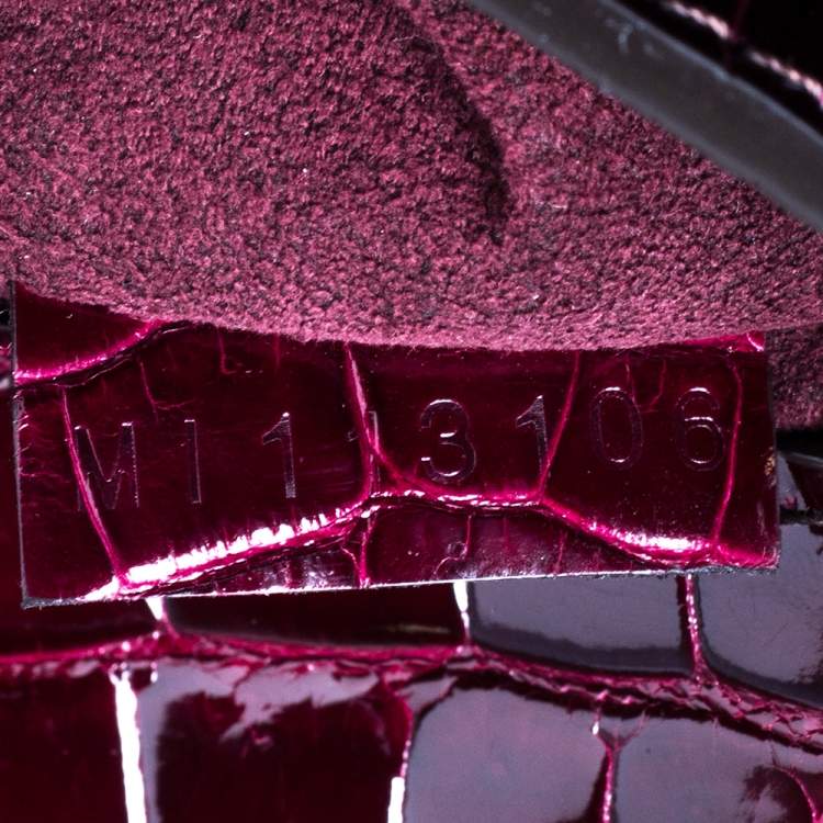 Pre Owned Louis Vuitton Monogram Croc and Python Monogramissime Bag