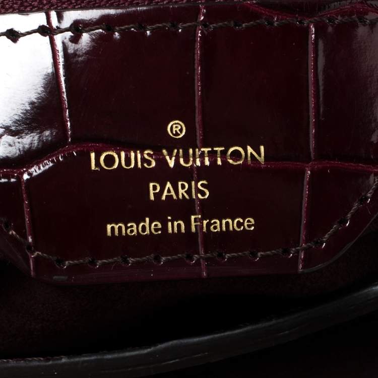 Pre Owned Louis Vuitton Monogram Croc and Python Monogramissime Bag