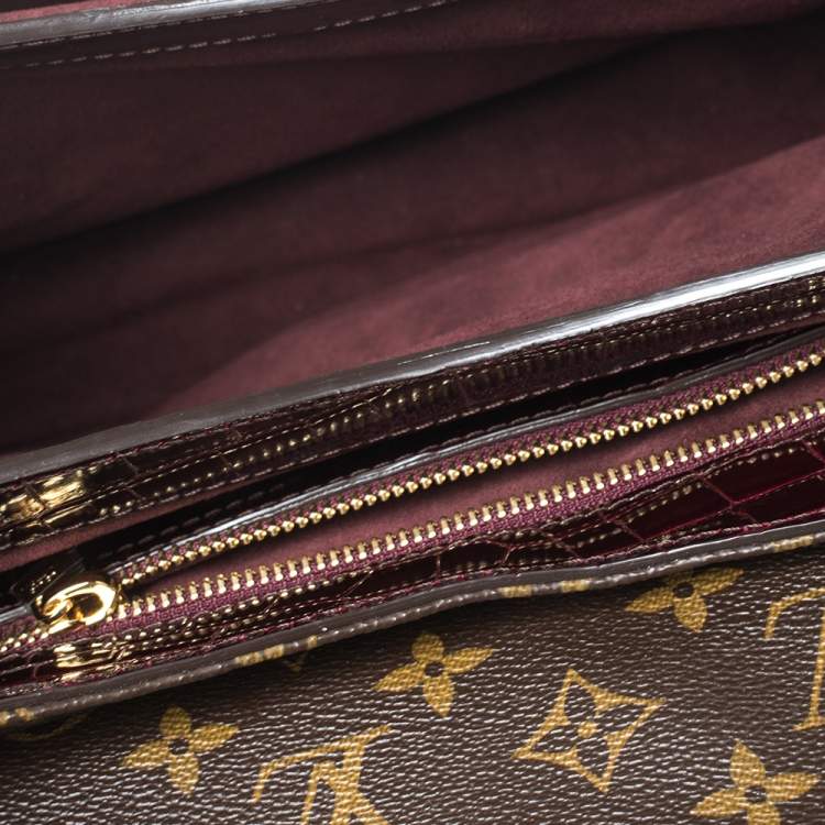 Pre Owned Louis Vuitton Monogram Croc and Python Monogramissime Bag