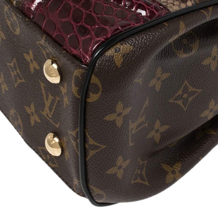 Pre Owned Louis Vuitton Monogram Croc and Python Monogramissime Bag